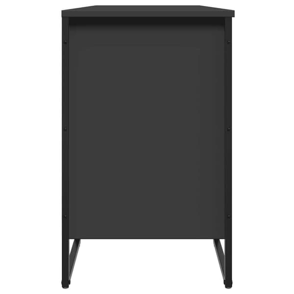 vidaXL Skoskåp svart 90x38x61,5 cm konstruerat trä