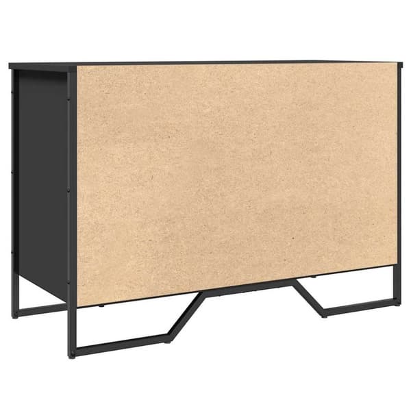 vidaXL Skoskåp svart 90x38x61,5 cm konstruerat trä