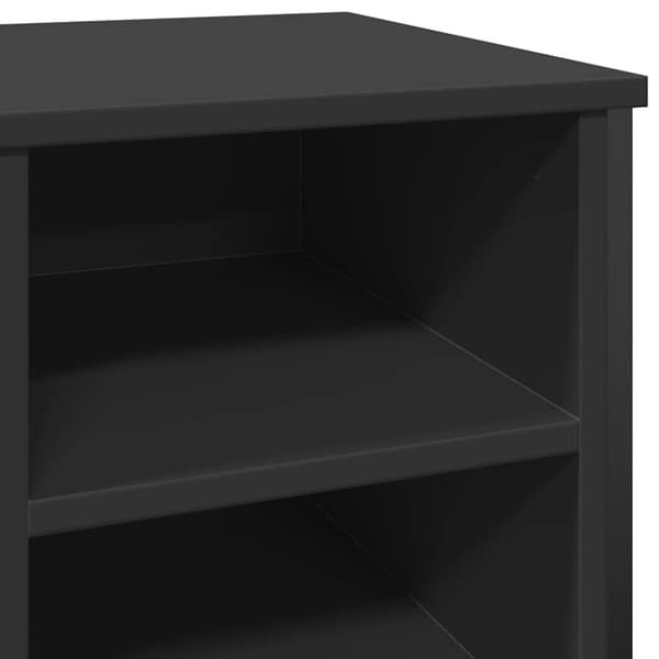 vidaXL Skoskåp svart 90x38x61,5 cm konstruerat trä