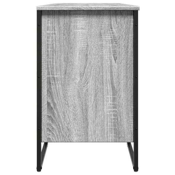 vidaXL Skohylle grå sonoma 90x38x61,5 cm konstruert tre