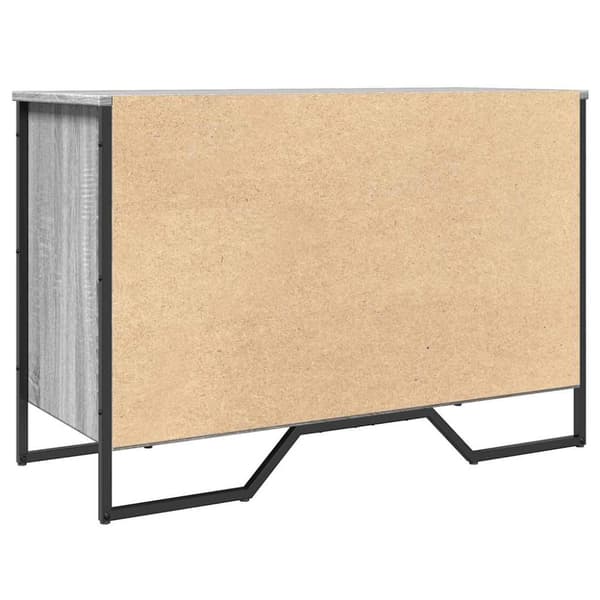 vidaXL Skohylle grå sonoma 90x38x61,5 cm konstruert tre