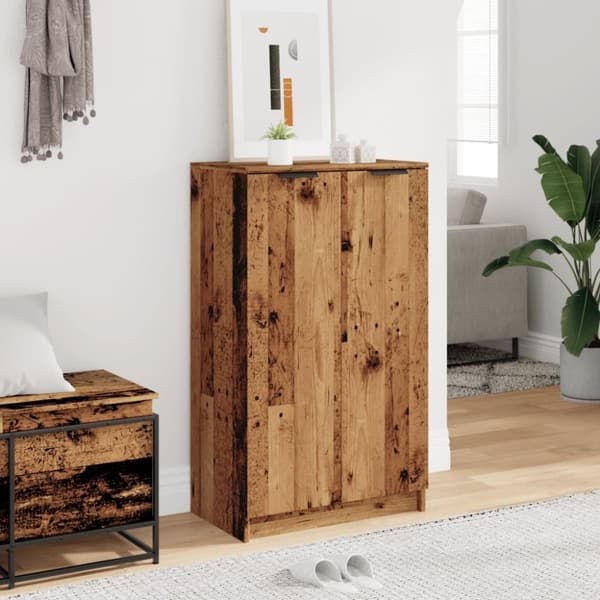 vidaXL Kirjahylly vanha puu 59x35x100,5 cm lastulevy