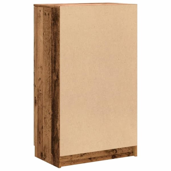 vidaXL Kirjahylly vanha puu 59x35x100,5 cm lastulevy