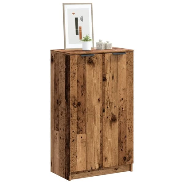 vidaXL Kirjahylly vanha puu 59x35x100,5 cm lastulevy