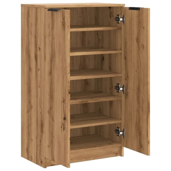 vidaXL Skoskåp artisian ek 59x35x100,5 cm konstruerat trä