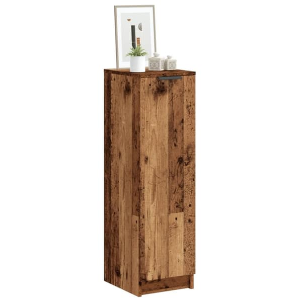 vidaXL Skoskap gammelt tre 29,5x35x100,5 cm konstruert tre