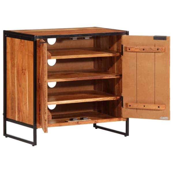 vidaXL Skoskap 67x38x65 cm heltre akasie