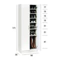 Miniatyrbillede 3 af 3: Skoskab Alexandra House Living Hvid 59 x 171 x 35 cm 2 døre 7 Hylder