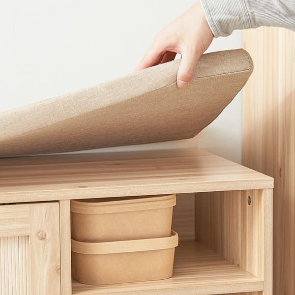 Rootz-kenkäkaappi ja penkki - Kenkäteline - Kenkäteline - Bambumateriaali - 121cm x 49cm x 35cm