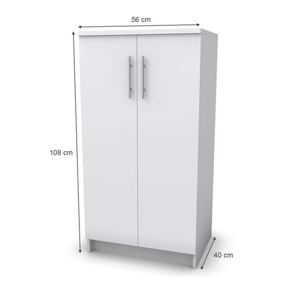 Vicco Dalia skoskåp, Vit, 56 x 108 cm