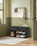 Miniatyrbillede 2 af 6: Rootz Shoe Rack bænk - Skoopbevaring - Entryway Organizer - Spånplade - PU læder - 30cm x 80cm x 44cm