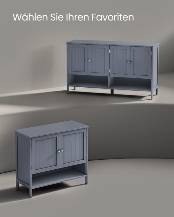 Rootz skoskab - Entryway Organizer - Skoopbevaring - MDF-konstruktion - 35 cm x 80 cm x 70 cm - Skifergrå - 19,4 kg - 75 kg Kapacitet