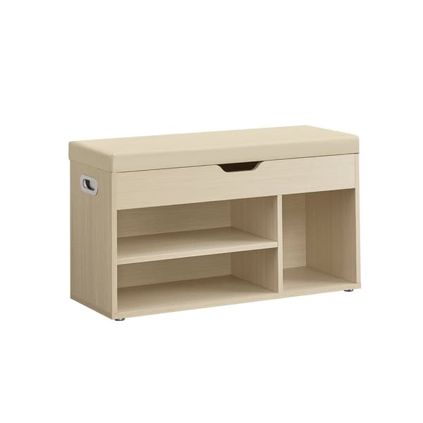 Rootz skoställsbänk - Entréorganisator - Skoförvaring - Spånskiva - 30 cm x 80 cm x 44 cm - 14,6 kg - 150 kg Kapacitet