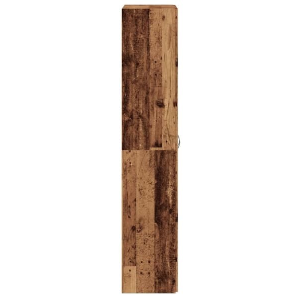 vidaXL skoskab 80x35,5x180 cm konstrueret træ antikt træ