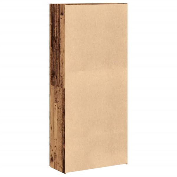 vidaXL skoskab 80x35,5x180 cm konstrueret træ antikt træ