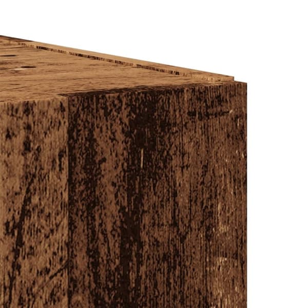 vidaXL skoskab 80x35,5x180 cm konstrueret træ antikt træ