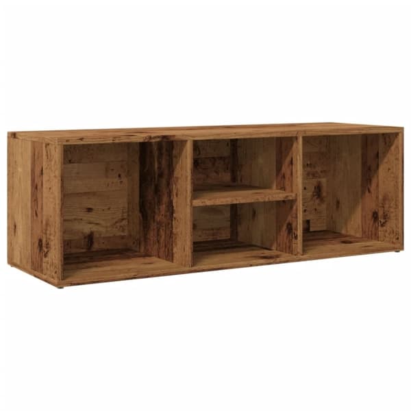 vidaXL skobænk 105x35x35 cm konstrueret træ antikt trælook