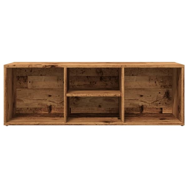 vidaXL skobænk 105x35x35 cm konstrueret træ antikt trælook