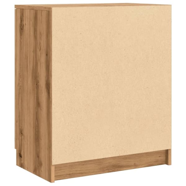 vidaXL Skoskåp artisian ek 59x35x70 cm konstruerat trä