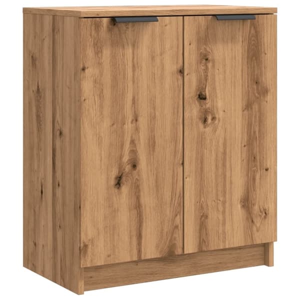 vidaXL Skoskap artisan eik 59x35x70 cm konstruert tre