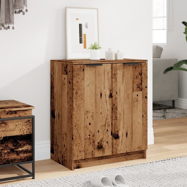 vidaXL Kenkäkaappi vanha puu 59x35x70 cm tekninen puu