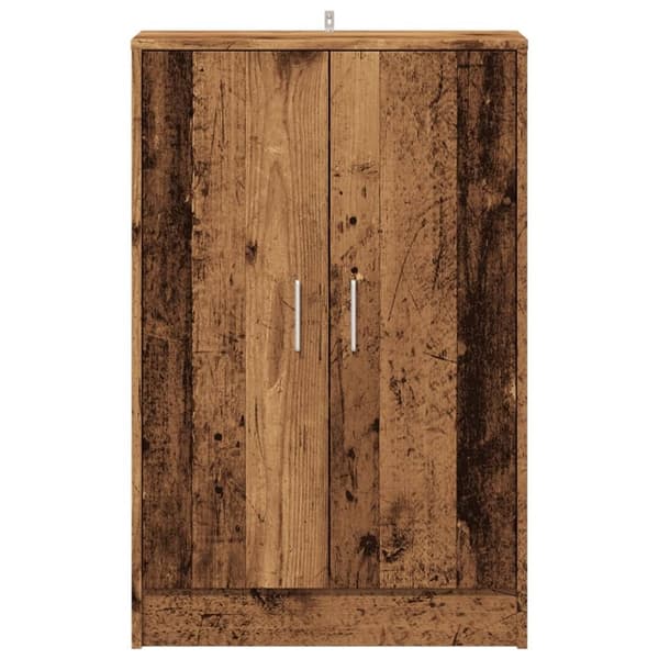 vidaXL Skoskap gammelt tre 60x35x92 cm konstruert tre