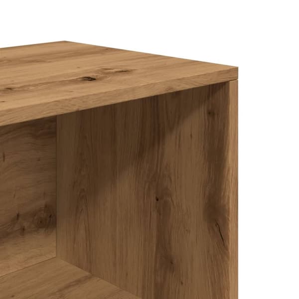vidaXL Skohylle artisan eik 105x35x35 cm konstruert tre
