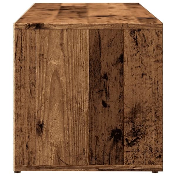 vidaXL Skohylle gammelt tre 105x35x35 cm konstruert tre