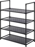 Miniatyrbillede 6 af 7: Rootz skostativ - 12-par skoholder - Pladsbesparende skohylde - Stål-plast af høj kvalitet - Stor kapacitet - 60 cm x 28 cm x 71 cm