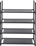 Miniatyrbillede 7 af 7: Rootz skostativ - 12-par skoholder - Pladsbesparende skohylde - Stål-plast af høj kvalitet - Stor kapacitet - 60 cm x 28 cm x 71 cm