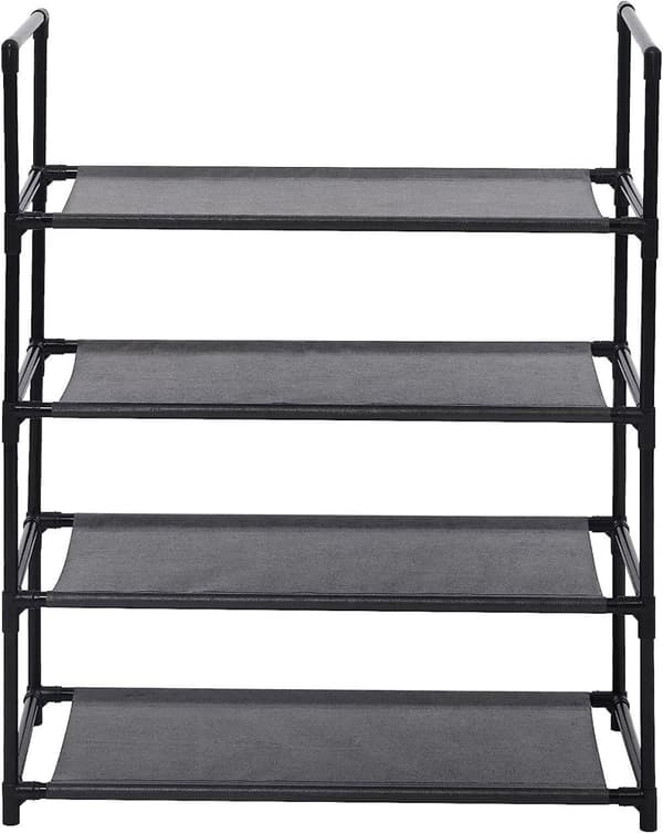 Rootz skostativ - 12-par skoholder - Pladsbesparende skohylde - Stål-plast af høj kvalitet - Stor kapacitet - 60 cm x 28 cm x 71 cm