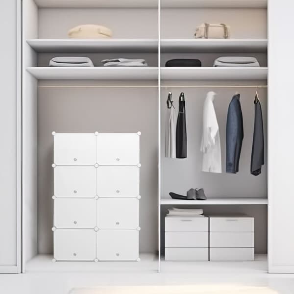 Bærbar, modulær skoholder InnovaGoods Hvid - 20 par