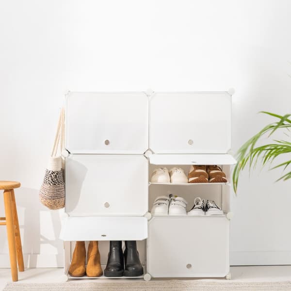 Bærbar, modulær skoholder InnovaGoods Hvid - 20 par