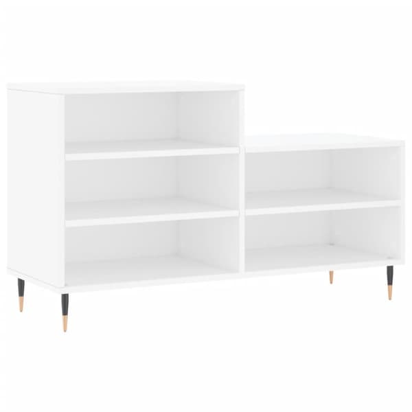 Skoskåp vit 102x36x60 cm konstruerat trä