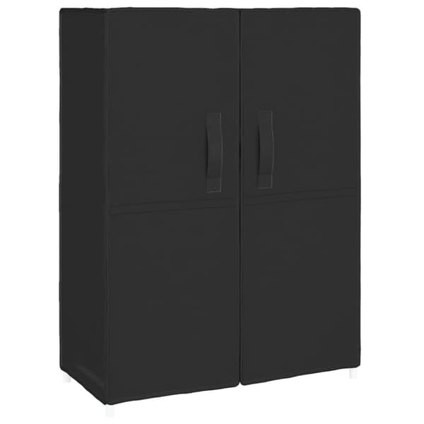 Skoförvaring 60x28x90 cm svart tyg