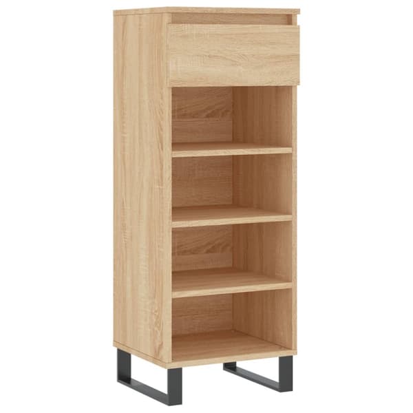 Skohylla sonoma-ek 40x36x105 cm konstruerat trä