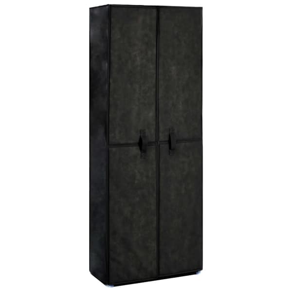 Skoförvaring 60x30x166 cm svart tyg