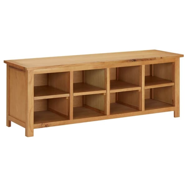 Skohylla 114x37x45 cm massiv ek