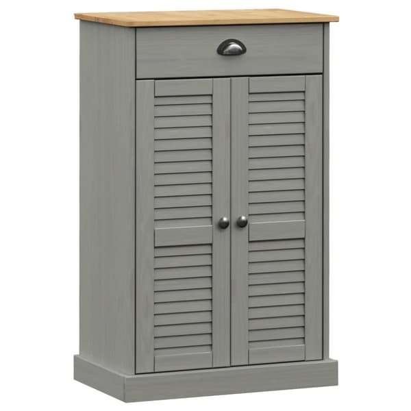 Skoskåp VIGO grå 60x35x96 cm massiv furu