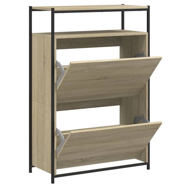 Skohylla sonoma-ek 75x34x112 cm konstruerat trä