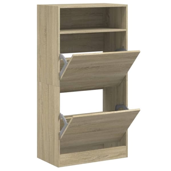 Skohylla sonoma-ek 60x34x116 cm konstruerat trä