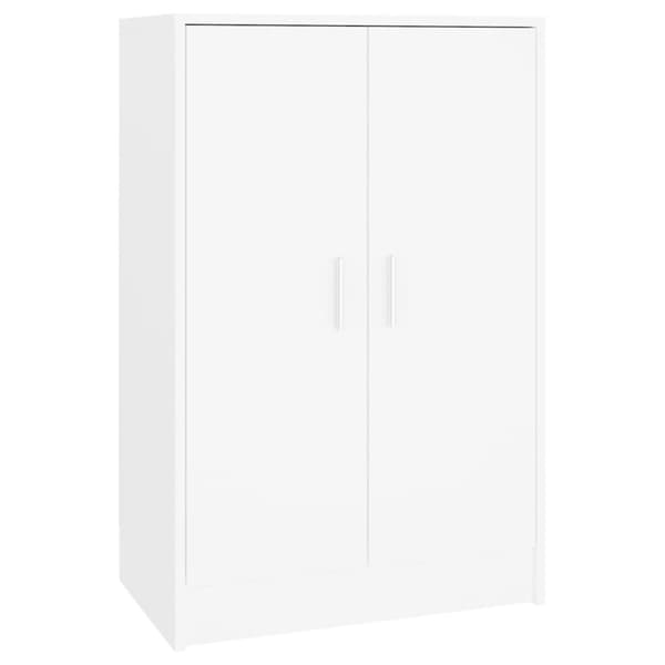 Skoskåp vit 60x35x92 cm konstruerat trä