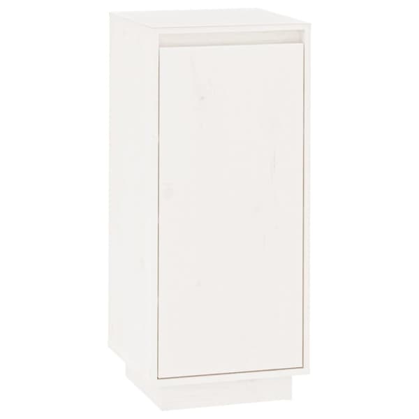 Skoskåp vit 35x35x80 cm massiv furu