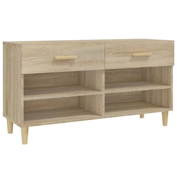 Skoskåp sonoma-ek 102x35x55 cm konstruerat trä