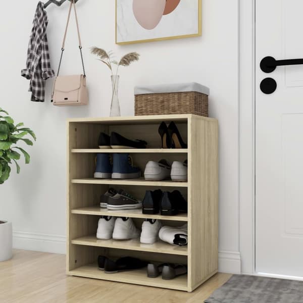 Skoställ sonoma-ek 60x35x70 cm konstruerat trä