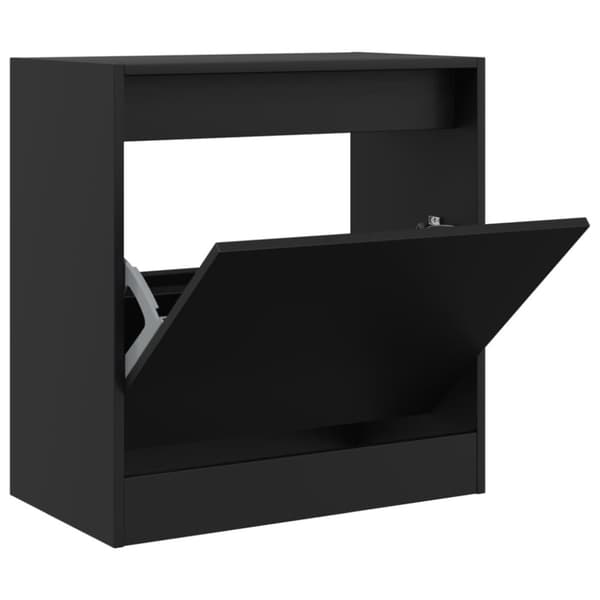 Skohylla svart 60x34x63,5 cm konstruerat trä
