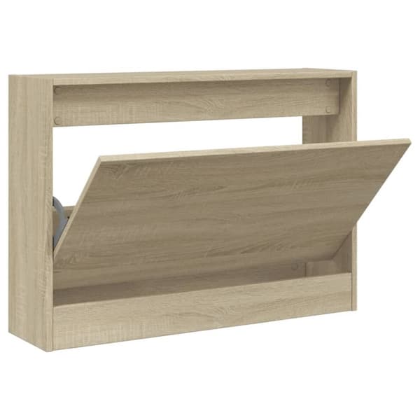Skoskåp sonoma-ek 80x21x57 cm konstruerat trä
