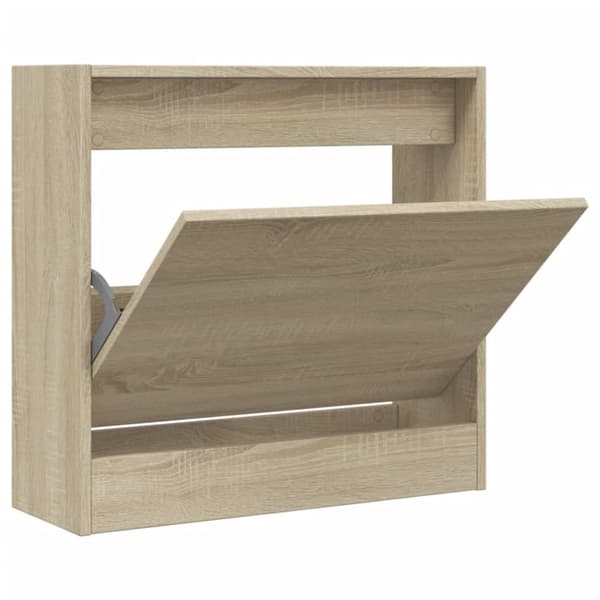 Skohylla sonoma-ek 60x21x57 cm konstruerat trä