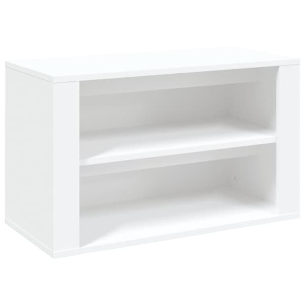 Skohylla vit 75x35x45 cm konstruerat trä