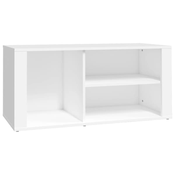 Skoskåp vit 100x35x45cm konstruerat trä